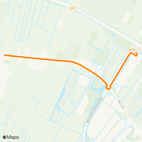 Qbuzz Opeinde - Drachten Carpool Noord map