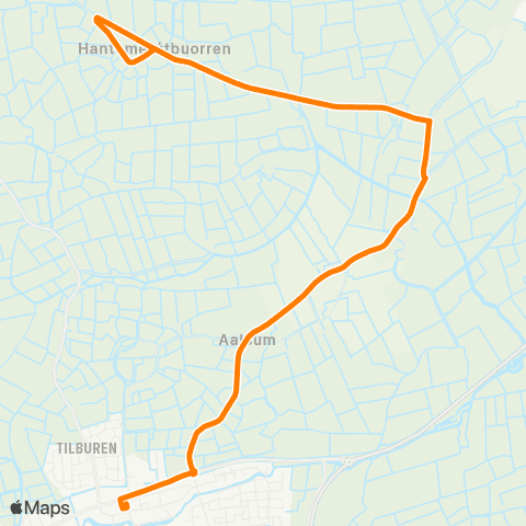 Qbuzz Hantumerútbuorren - Dokkum Busstation map