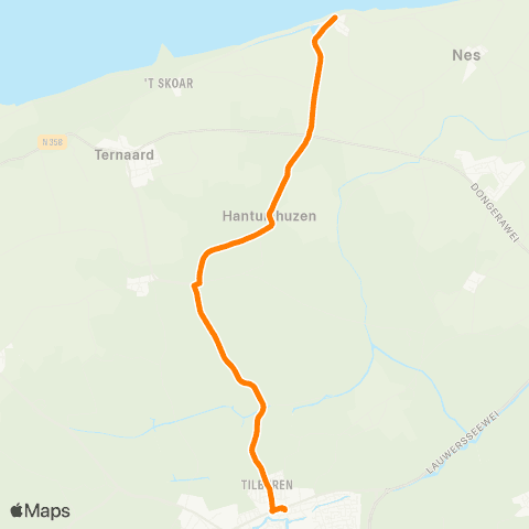 Qbuzz Wierum - Dokkum Busstation map