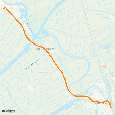 Qbuzz Jirnsum-Dorp - Akkrum Station map