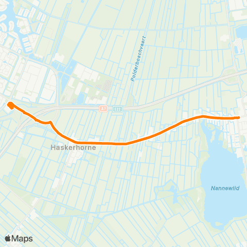 Qbuzz Oudehaske - Joure Busstation map