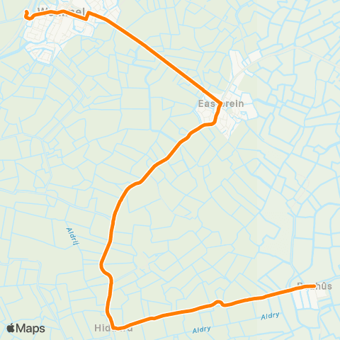 Qbuzz Reahûs - Wommels Provincialeweg map
