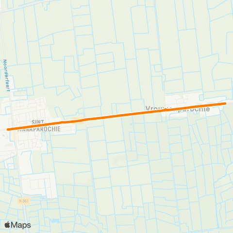 Qbuzz Vrouwenparochie - Sint-Annaparochie Van Harenstr. map