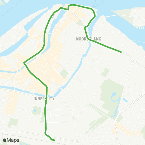 Qbuzz Dordrecht CS - Binnenstad map