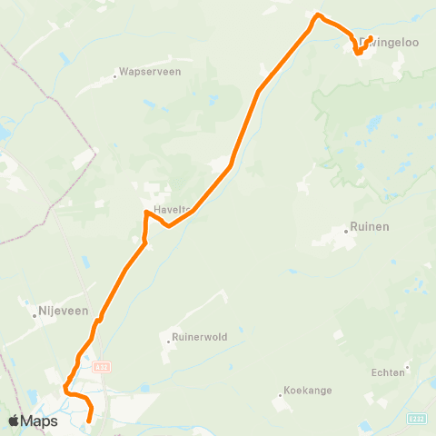 Qbuzz Meppel - Beilen map