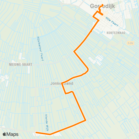 Qbuzz Bontebok - Gorredijk Busstation map