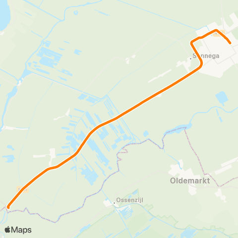 Qbuzz Slijkenburg - Wolvega Station map