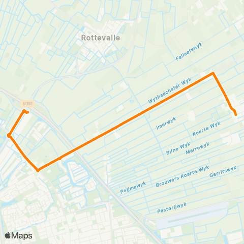 Qbuzz Drachtstercompagnie - Drachten Carpool Noord map