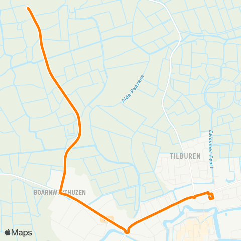 Qbuzz Hiaure - Dokkum Busstation map