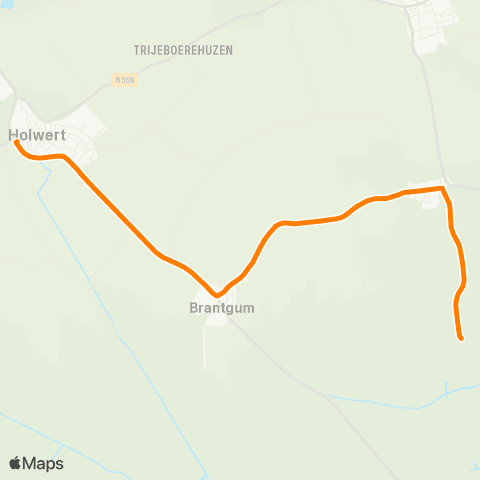 Qbuzz Hiaure - Holwert Provincialeweg map