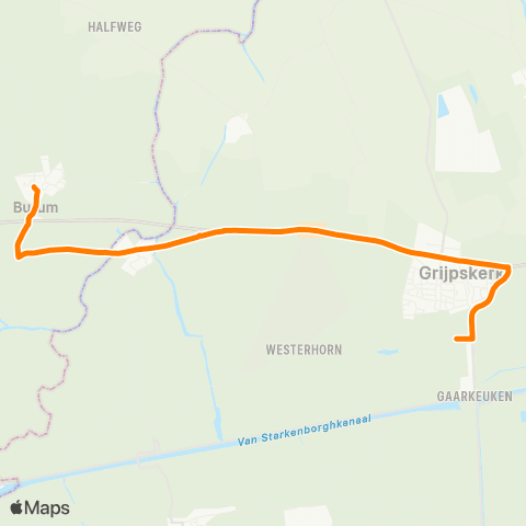 Qbuzz Burum - Grijpskerk Station map