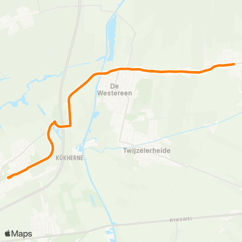Qbuzz Kollumersweach - Feanwâlden Station map