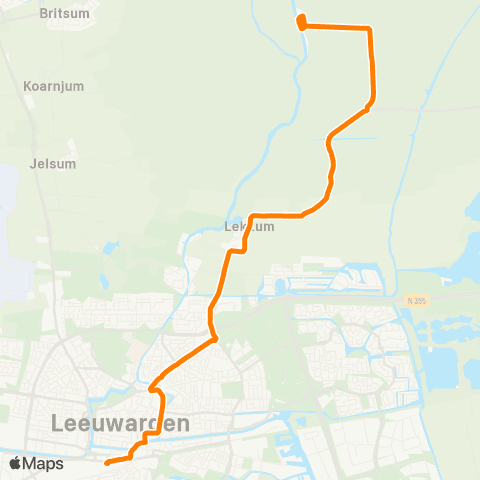 Qbuzz Wyns - Leeuwarden Busstation map