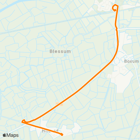 Qbuzz Hilaard - Deinum Station map