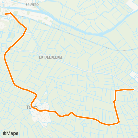 Qbuzz Wjelsryp - Franeker Station map