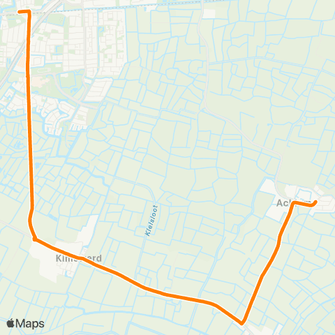 Qbuzz Achlum - Harlingen Station map