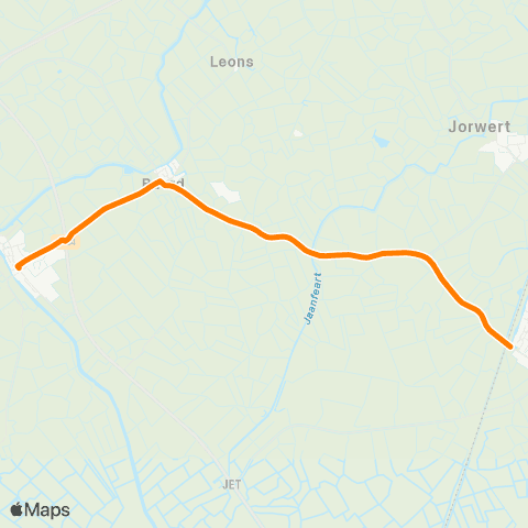 Qbuzz Easterlittens - Mantgum Station map