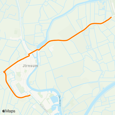 Qbuzz Jirnsum-Dorp - Grou-Jirnsum map