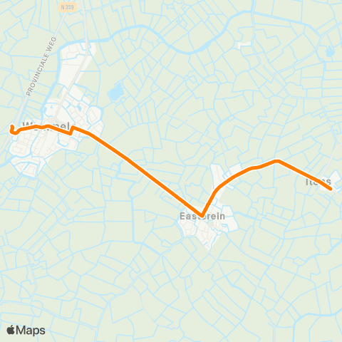 Qbuzz Itens - Wommels Provincialeweg map