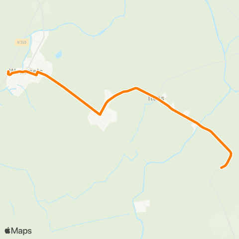 Qbuzz Lytsewierrum - Wommels Provincialeweg map