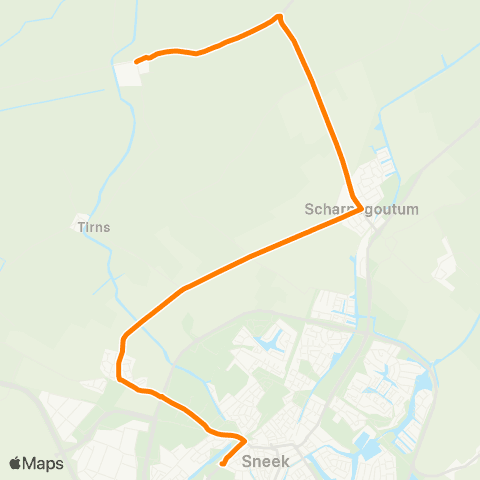 Qbuzz Reahûs - Sneek Busstation map