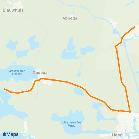 Qbuzz Sandfirden - IJlst Station map