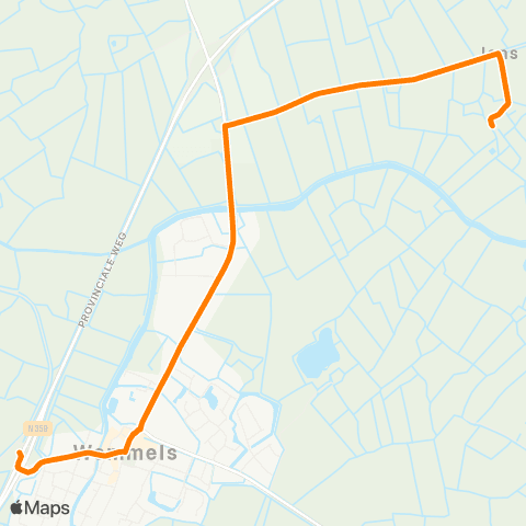 Qbuzz Iens - Wommels Provincialeweg map