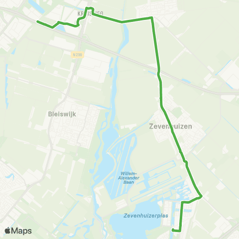 Qbuzz Den Haag - Lansingerland - Rotterdam Capelsebrug map