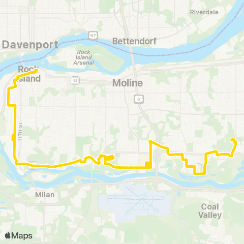 MetroLINK Yellow map