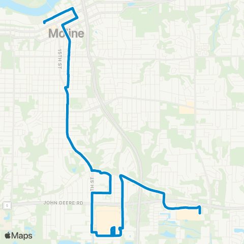 MetroLINK Blue map