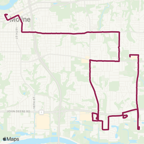 MetroLINK Maroon map