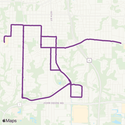 IL Schools Moline Schools map