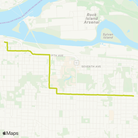 MetroLINK Late-Night 53 map
