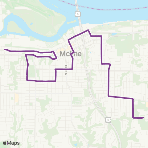 IL Schools Moline Schools map