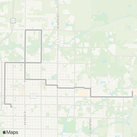 Quincy Transit Lines Weekend  / Holiday map