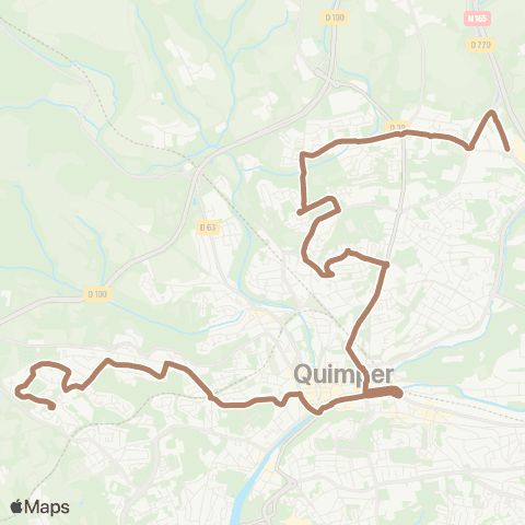 QUB Prat ar Rouz - Gourvily map