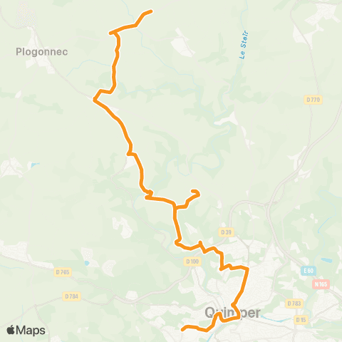 QUB Quimper Pl. de la T.A - Plogonnec Keryouen map