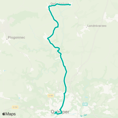 QUB Quimper Pl. de la T.A - Quéménéven St-Albin map