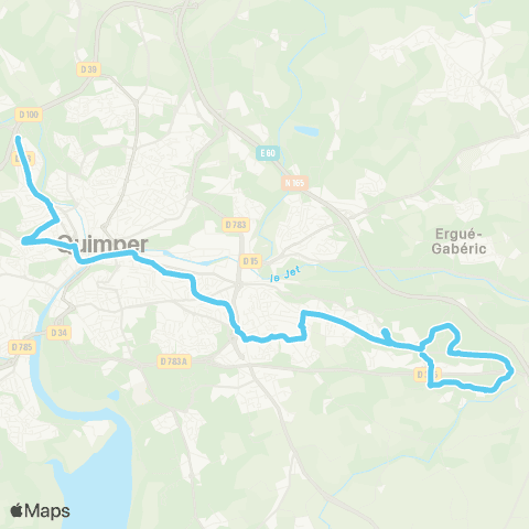 QUB Moulin vert - Petit Guélen / ZA Petit Guélen map