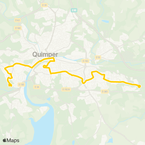 QUB Kerjestin-Ergué-Armel Bourg / Petit Guelen map