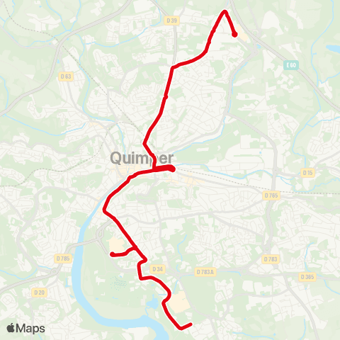 QUB Uni / Moulin des Landes - Gourvily map