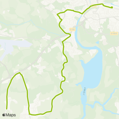QUB - Lignes scolaires Plomelin Ber ar Rip / Kerbenez - Quimper Ctre-Ville map