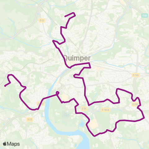 QUB Saint Jean-Baptiste - Kervalguen map