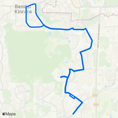 Rapid KL Stesen MRT Taman Equine ~ Stesen LRT Bk 5 map