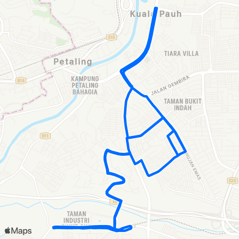 Rapid KL Stesen LRT Muhibbah ~Pearl Point map