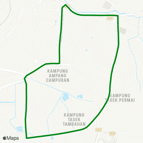 Rapid KL Sri Nilam ~ Aeon Big Ampang map