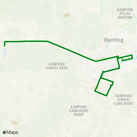Rapid KL Hentian Banting ~ Bandar Baru Banting map