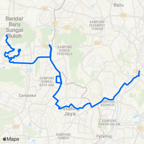 Rapid KL Kota Damansara ~ Hab Pasar Seni map