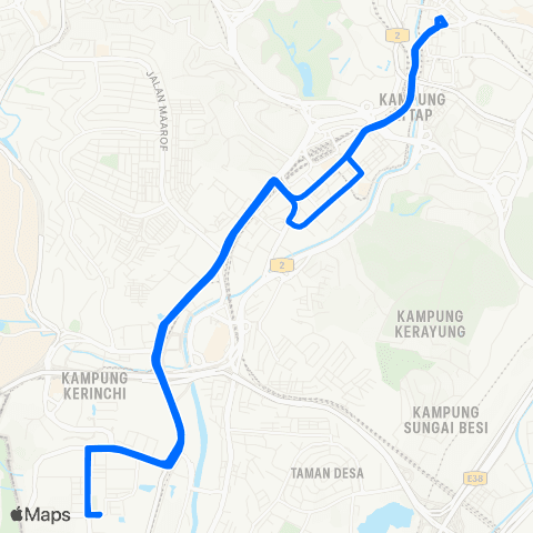 Rapid KL Pantai Hill Park ~ Hab Pasar Seni map