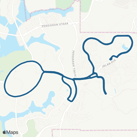 Rapid KL Presint 14 via Alamanda ~ Kompleks E map